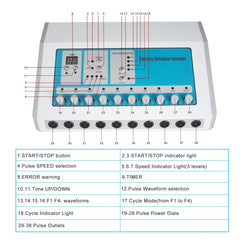 Microcurrent Body Machine Stimulation Skin Tighten Electrode Stimulation Massager