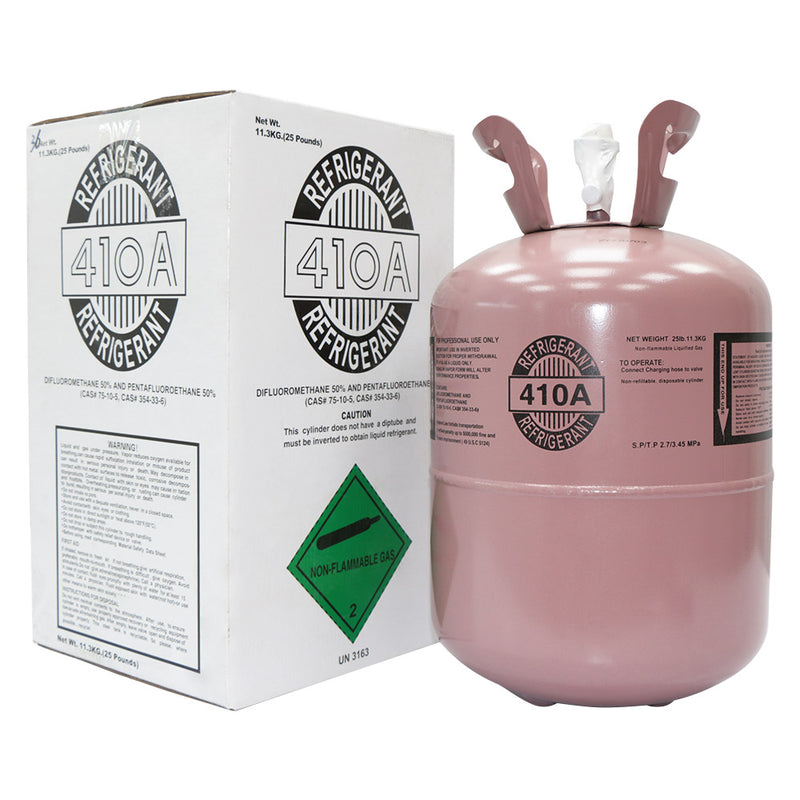 (In Stock)  R410A Refrigerant 25Lb Steel Cylinder Packaging Tank Cylinder for Air Conditioners
