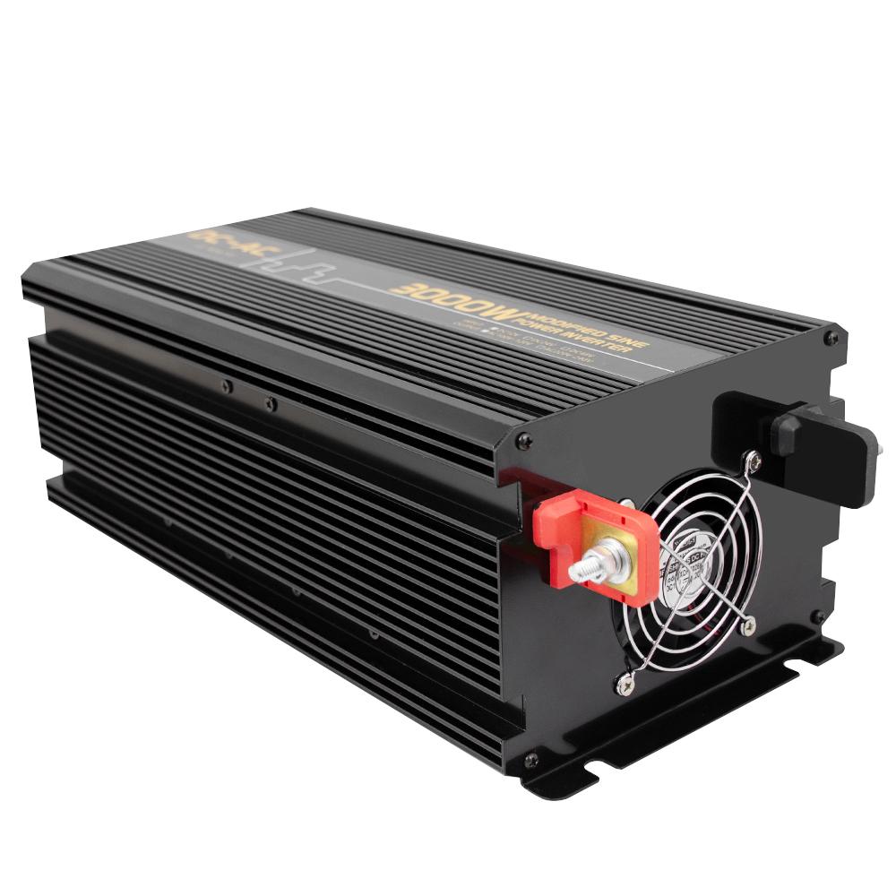 Power up your household with ease with our 3000W/6000W Inverter Modified Sine Wave DC 12V to AC 110V/120V - featuring LCD Display & Wired Remote Control