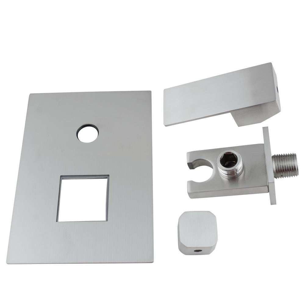 Upgrade Your Shower Experience with 12 Inch Stainless Steel Rain Shower Set - Easy Clean, Wall Mounted, Pre-embedded Box Installation & Flexi-Switch Technology