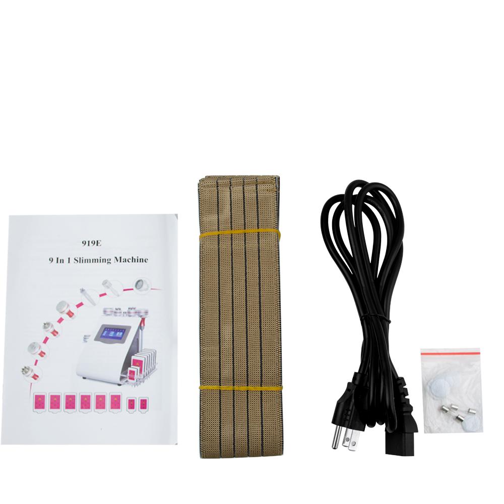 9 in 1 Slimming Machine - Vacuum, Ultrasonic Cavitation, Sextupole F Handle Weight Loss