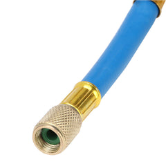 R134A R12 Fitting Recharge Measuring Hose Gauge System Refrigerant Charging Pipe