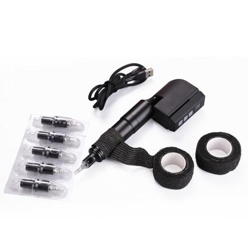 Rechargeable Motor Pen Machine Cartridge Tattoo Needles Cartridge Rotary Tattoo Pen Kit