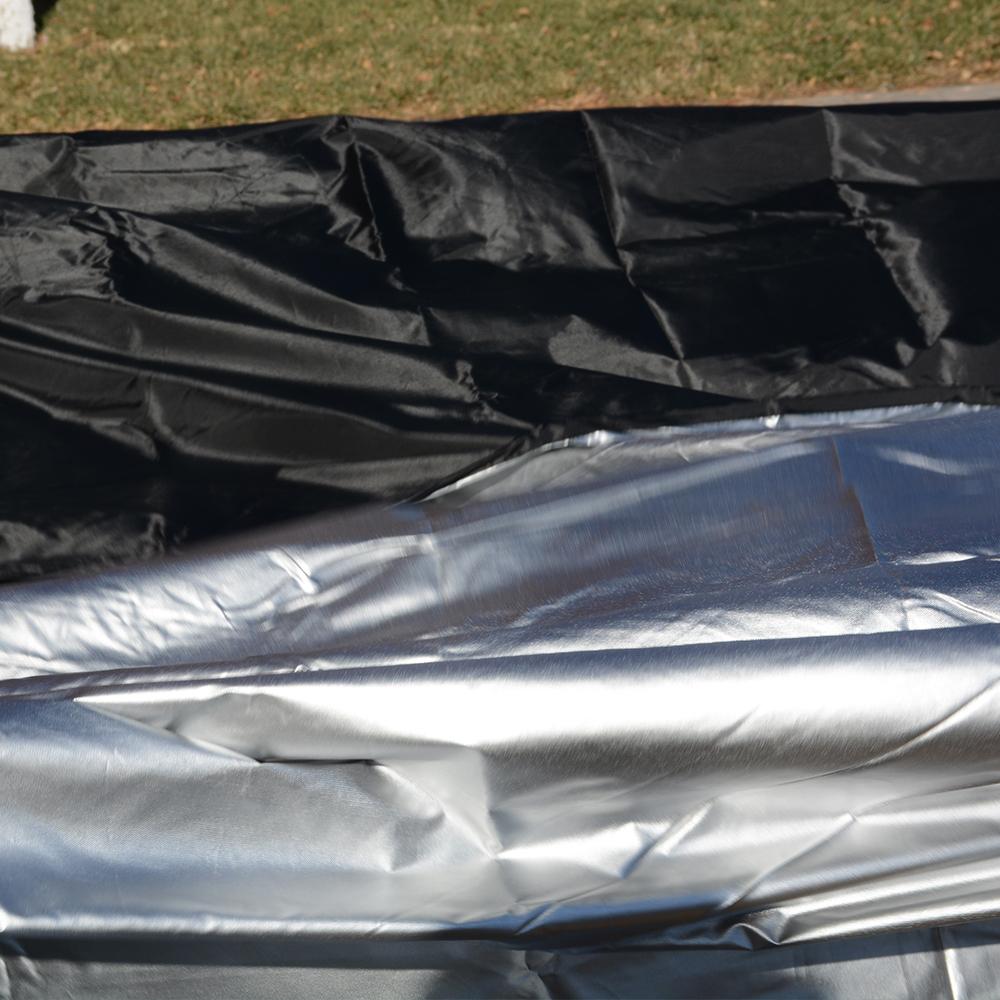 Protect Your Outdoor Furniture with Waterproof Patio Table Cover - Wind, Rain, and Dust-Proof for 98"L x 78"W x 32"H Furniture Set - FDA Approved and UV Resistant - Black