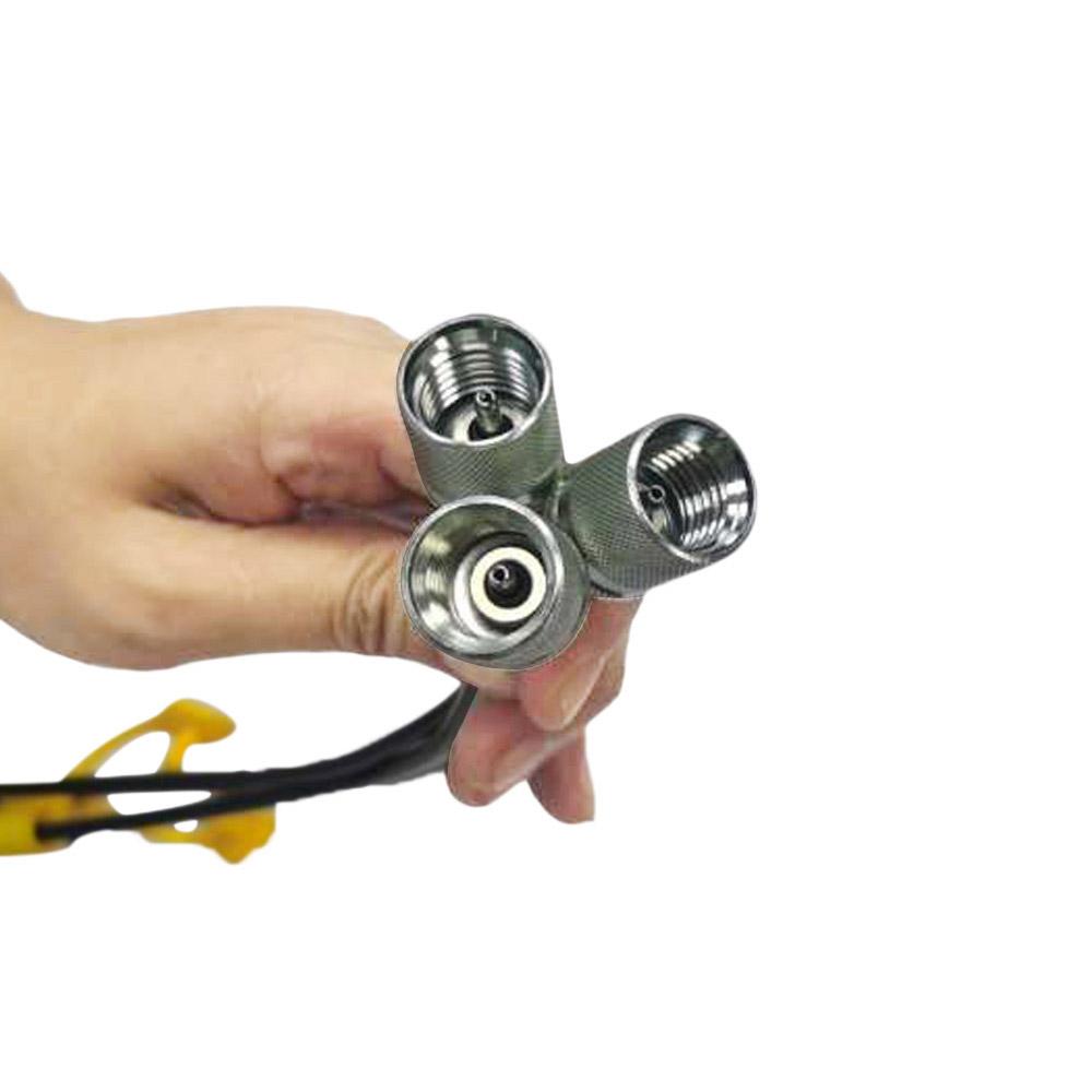 Complete Hydraulic Pressure Gauge Test Kit with 5 Gauges, 5 Test Hoses, 13 Couplings & 14 Tee Connectors for Accurate Readings & Easy Troubleshooting - Essential for Mechanics & DIY Enthusiasts